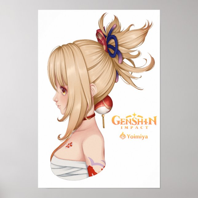 Affiche Impact de Genshin : Yoimiya (fanart) (Devant)