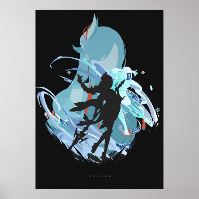 Affiche Impact de Shenhe Genshin (Devant)