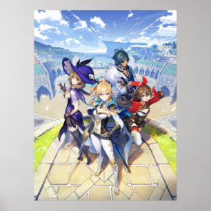 Affiche Impact Genshin du jeu