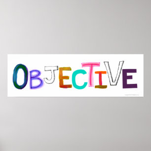 Affiche Impartial juridique juste rationnel d'art objectif