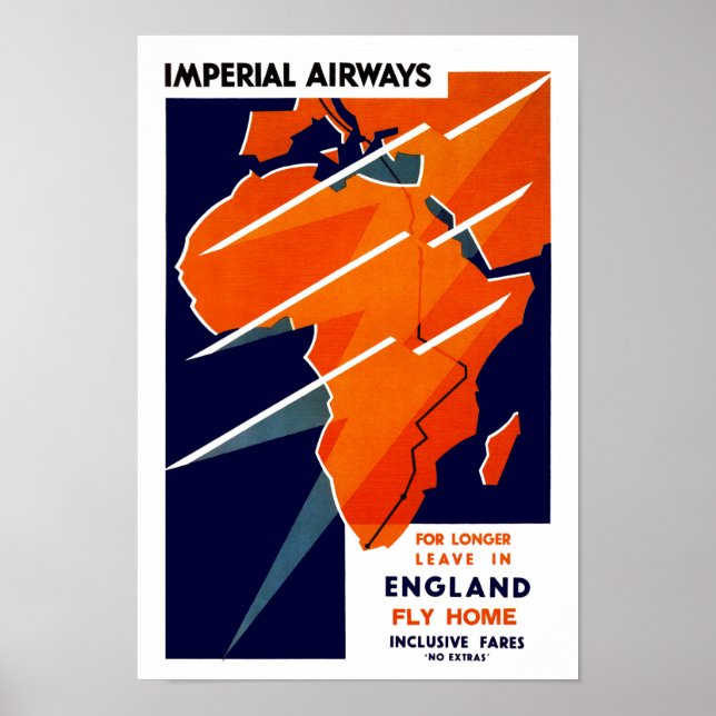 Affiche Imperial Airways Afrique (Devant)