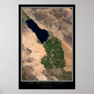 Affiche Imperial Valley Californie Du Satellite Spatial