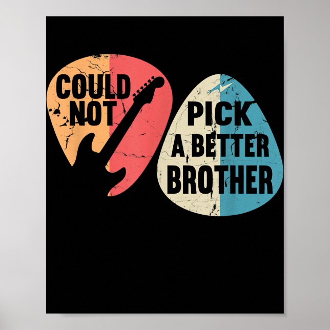 Affiche Impossible De Choisir Un T-shirt Meilleur Frère Gu (Devant)