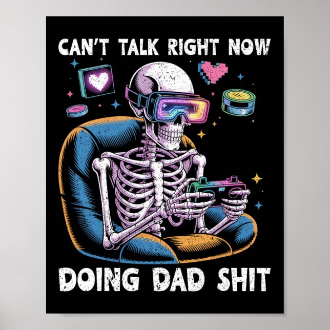Affiche Impossible de parler maintenant, je fais des trucs (Devant)