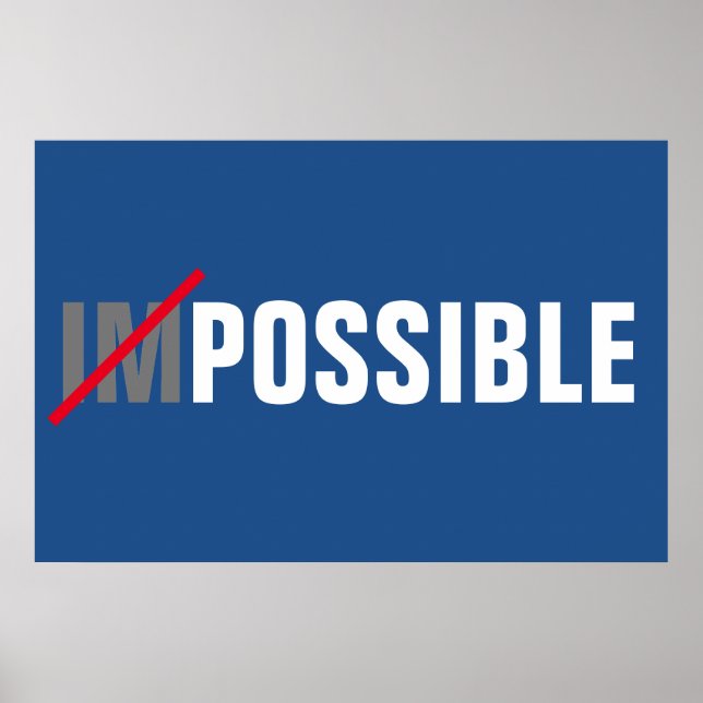 Affiche Impossible Inspirational Possibilities Success (Devant)