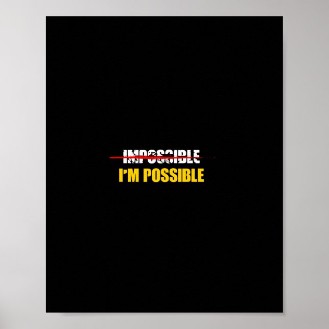 Affiche impossible je suis possible (Devant)