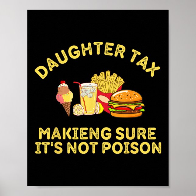 Affiche Impôt de la fille s'assurer qu'il n'est pas Poison (Devant)