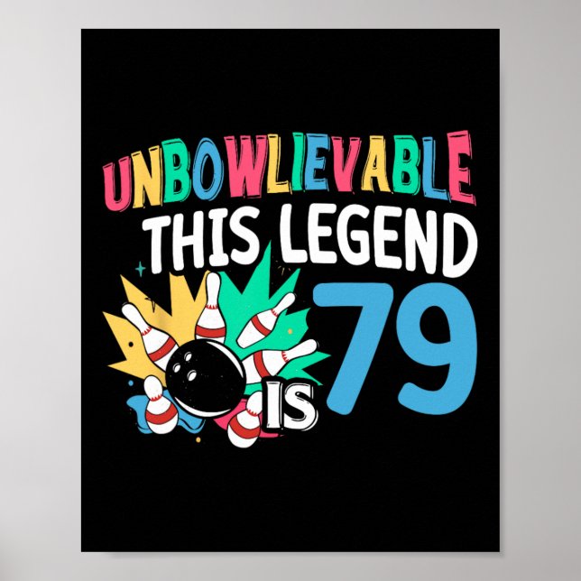 Affiche Impraticable Cette Légende Est 79 Bowling 79e Nais (Devant)