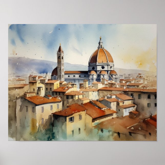 Affiche Impression Artistique Paysage Florence Ita (Devant)