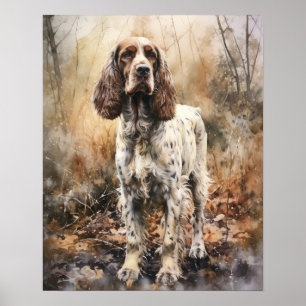 Affiche Impression d'Art de Chien Cocker Spaniel A