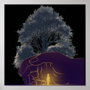 Affiche "Impression de toile d'intervention divine"