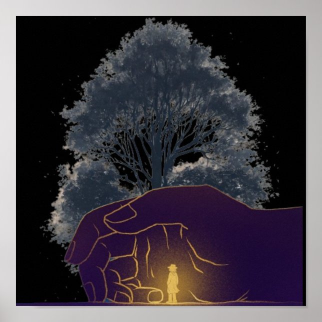 Affiche "Impression de toile d'intervention divine" (Devant)