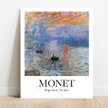 Affiche Impression, lever de soleil par Claude Monet<br><div class="desc">Impression générale, Sunrise by Claude Monet est une belle affiche qui ajoutera une touche d'élégance à toute pièce. L'affiche présente un beau lever de soleil sur la mer. Les couleurs sont douces et muettes, donnant à l'affiche une qualité rêveuse. L'affiche est imprimée sur du papier de haute qualité et est...</div>