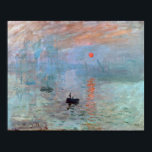 Affiche Impression, lever du soleil, Claude Monet<br><div class="desc">Oscar-Claude Monet (14 novembre 1840 - 5 décembre 1926) était un peintre français, un fondateur de la peinture impressionniste française et le praticien le plus constant et le plus prolifique de la philosophie du mouvement d'exprimer ses perceptions avant la nature, surtout en ce qui concerne la peinture en plein air...</div>