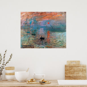 Affiche Impression, soleil levant Claude Monet