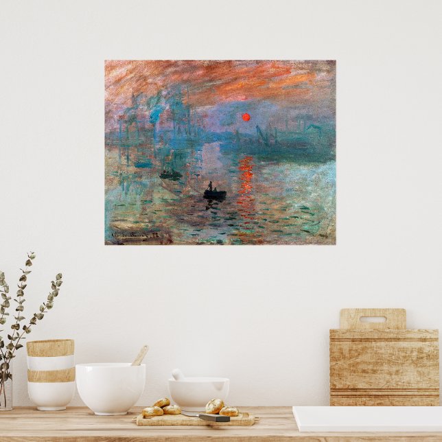 Affiche Impression, soleil levant | Claude Monet | (Cuisine)