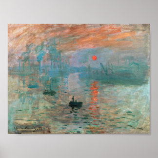 Affiche Impression, Sunrise 1872 Claude Monet