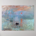 Affiche Impression, Sunrise, Claude Monet, 1872<br><div class="desc">Oscar-Claude Monet (14 novembre 1840 - 5 décembre 1926) était un peintre français, un fondateur de la peinture impressionniste française et le praticien le plus constant et le plus prolifique de la philosophie du mouvement d'exprimer ses perceptions avant la nature, surtout en ce qui concerne la peinture en plein air...</div>