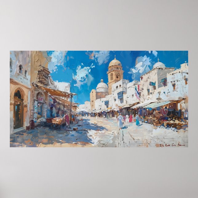Affiche Impressionist picture of Tunesia (Devant)
