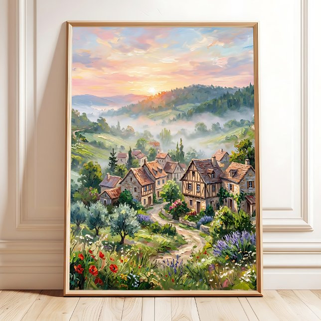 Affiche Impressionnisme de campagne printanier sur toile (Créateur téléchargé)
