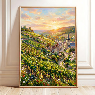 Affiche Impressionnisme de Normandie Toile de Fond d'Art