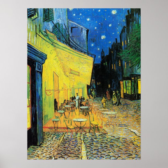 Affiche Impressionnisme Vincent Van Gogh Café Terrasse à N (Devant)