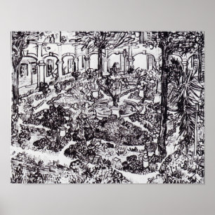 Affiche Impressionnisme Vincent Van Gogh Garten des Hospit