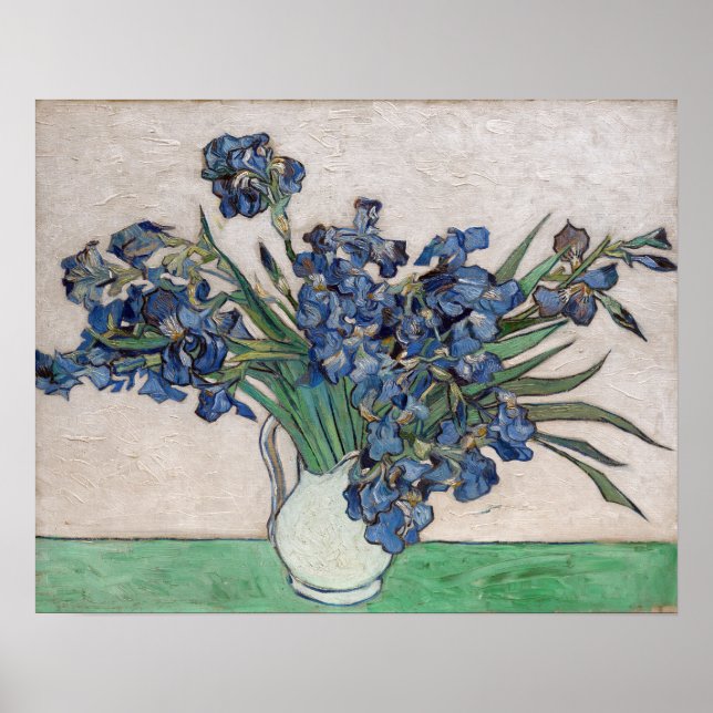 Affiche Impressionnisme Vincent Van Gogh Irises Fameux Vis (Devant)