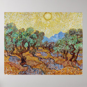 Affiche Impressionnisme Vincent Van Gogh Olive Trees Fameu
