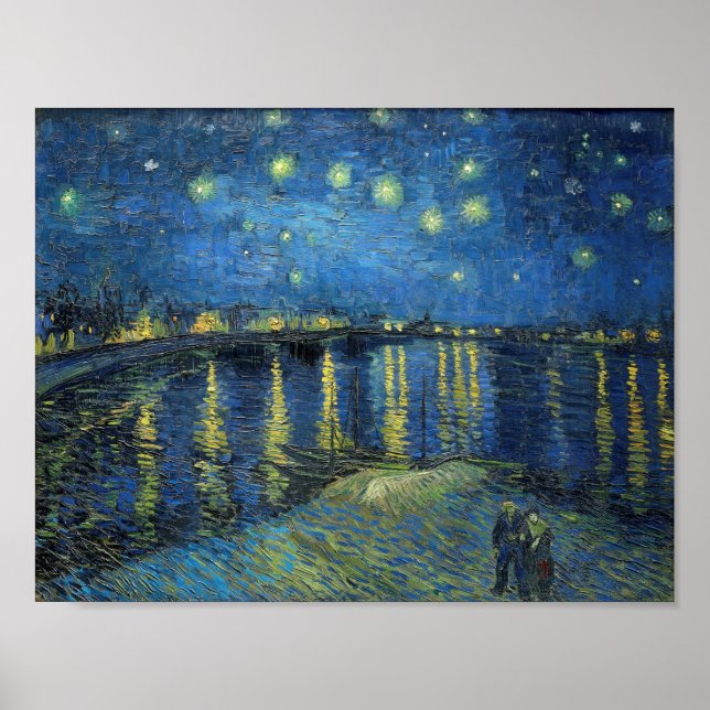 Affiche Impressionnisme Vincent Van Gogh Starry Nuit (Devant)