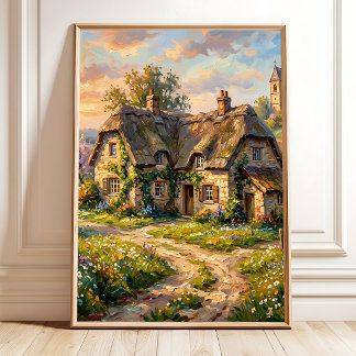 Affiche Impressionniste Toile de Printemps Bavarois