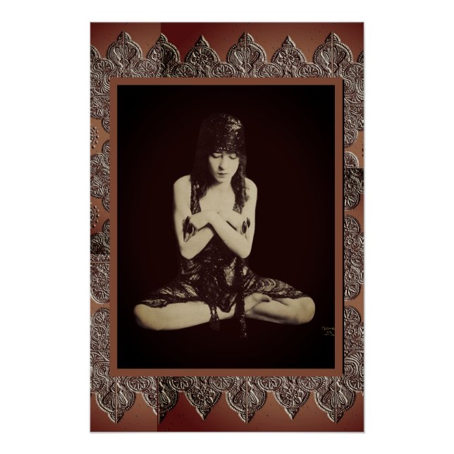 Affiche imprimable avec danseuse Vintage (Devant)