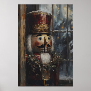 Affiche Imprimable d'art de casse-noisette vintage Noël ru