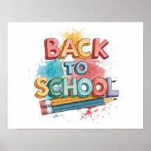 Affiche imprimable de rentrée scolaire