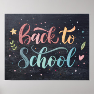 Affiche imprimable de rentrée scolaire