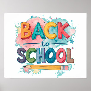 Affiche imprimable de rentrée scolaire