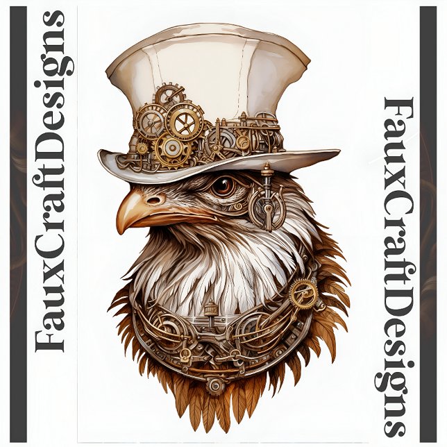 Affiche Imprimable Steampunk Quirky Chicken inhabituel 112 (Créateur téléchargé)