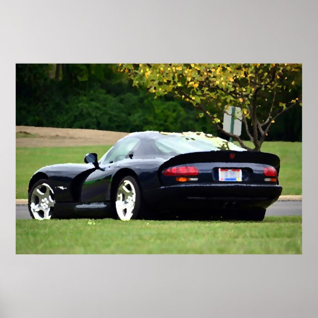 Affiche Imprimante Dodge Viper GTS (Devant)