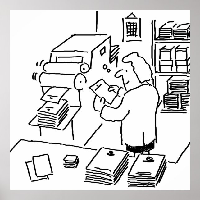 Affiche Imprimante Litho (Devant)