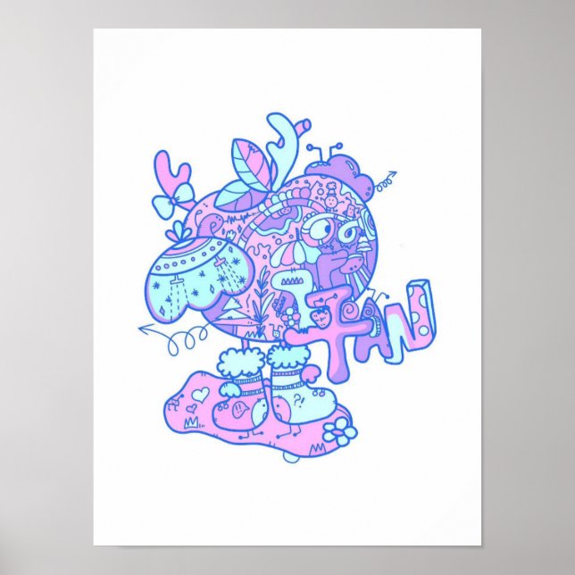 Affiche Imprimantes Apple de Noël originales (Devant)