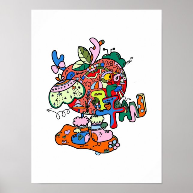 Affiche Imprimantes Apple de Noël originales (Devant)