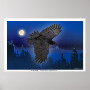 Affiche Imprimantes d'art "RAVEN MOON"