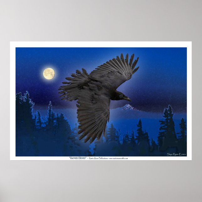 Affiche Imprimantes d'art "RAVEN MOON" (Devant)