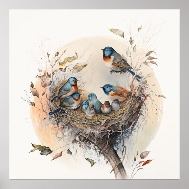 Affiche Imprimantes pour bébé animal pour pépinière, affic (Devant)