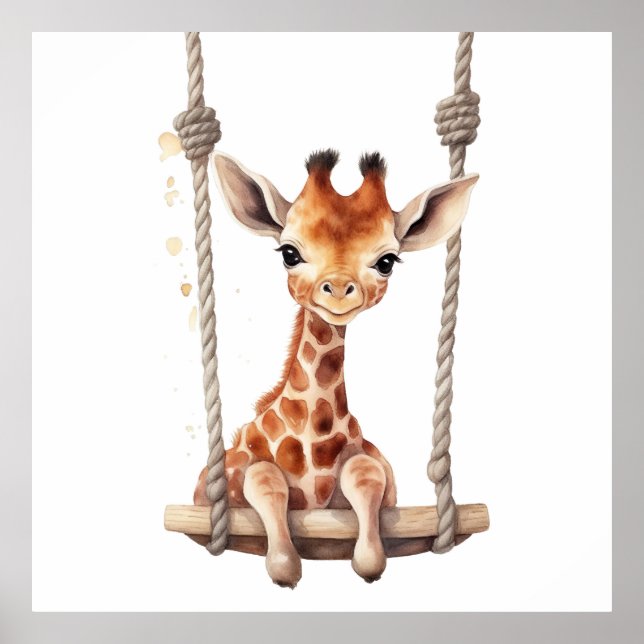 Affiche Imprimantes pour bébé animal pour pépinière, affic (Devant)