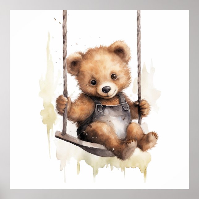 Affiche Imprimantes pour bébé animal pour pépinière, affic (Devant)