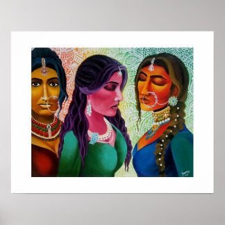 Affiche Imprimations indiennes de Brides