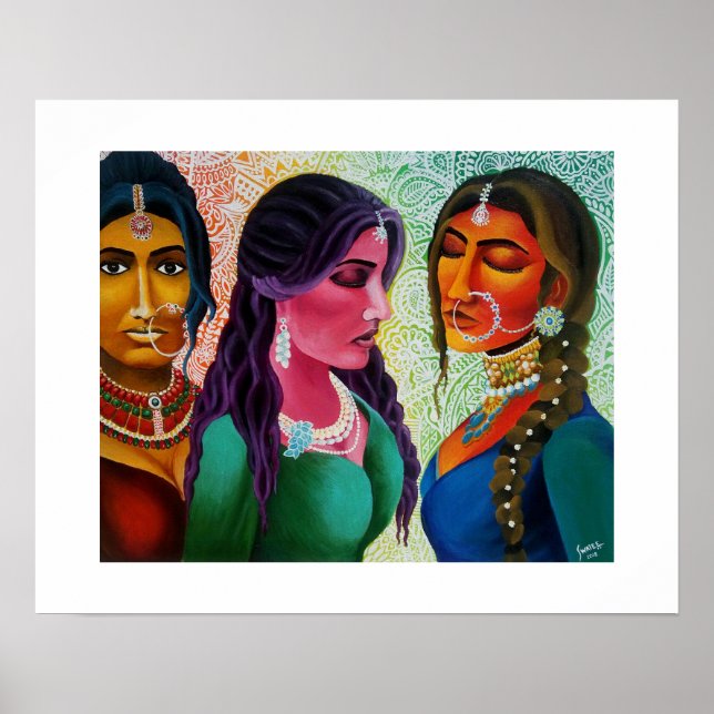 Affiche Imprimations indiennes de Brides (Devant)