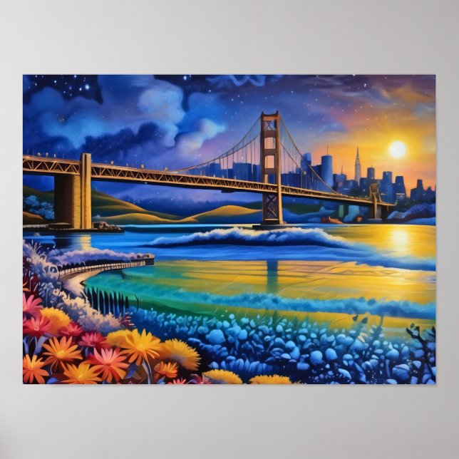 Affiche Imprimé à San Francisco, papier d'affiche de valeu (Devant)