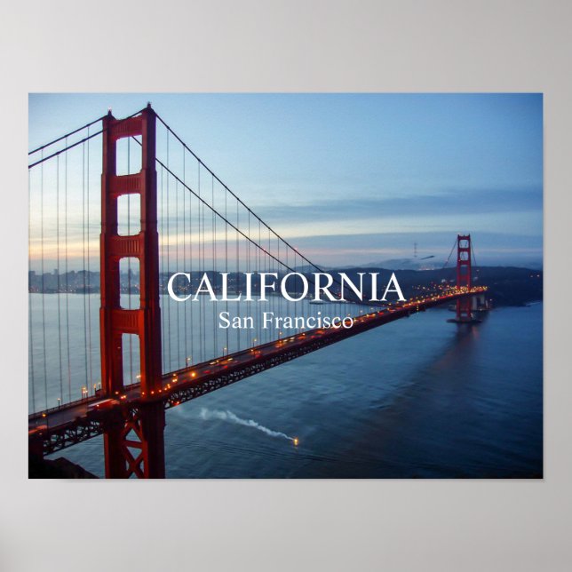Affiche Imprimé à San Francisco, papier d'affiche de valeu (Devant)